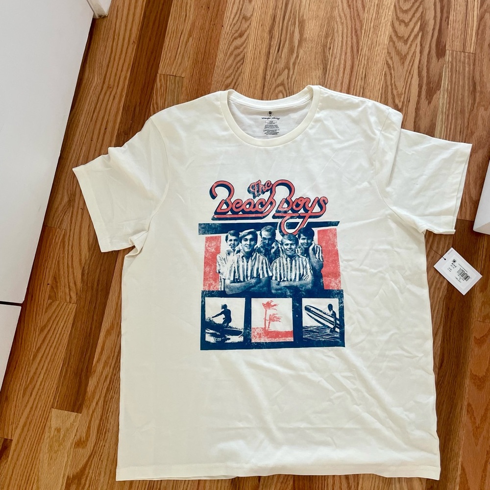Wrangler Beach Boys Graphic Tee - White - Picture 2 of 3